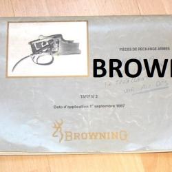 catalogue de 67 &eacute;clates + nomenclature des pi&egrave;ces BROWNING voir liste - VENDU PAR JEPERCUTE (D23C16)