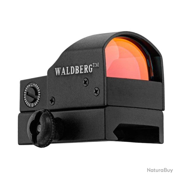 Viseur point rouge Micro-Point Waldberg sur rail Weaver Viseur Micro Point Waldberg with base