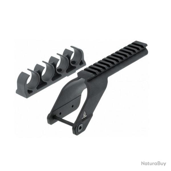 Rail Picatinny et porte cartouches pour Maverick 88 / Mossberg 500 - 590 - UTG