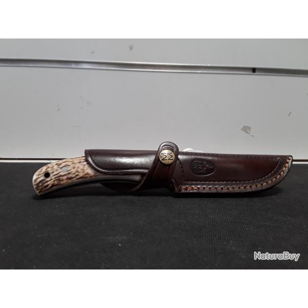 Dague MUELA manche corne + etui en cuir