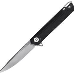 Couteau Dreamtech Lame Acier D2 Drop Point Manche G10 Black Liner Lock DTK3311GB