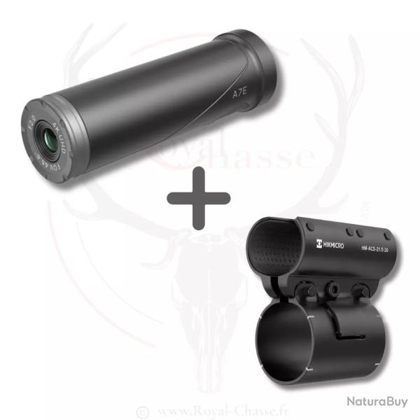 Pack HIKCAM A7E + Support Fusil Cal.12 HIKMICRO