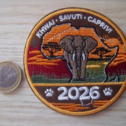 &eacute;cusson safari khwai Savuti Caprivi Afrique 2026 insigne collection