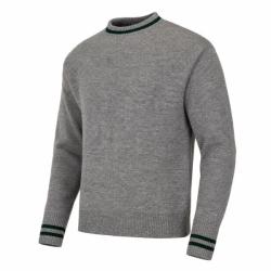 Pull allemand M36 gris avec bandes vertes - Reproduction WW2 III