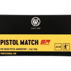 Balles 22LR RWS Pistol Match SR