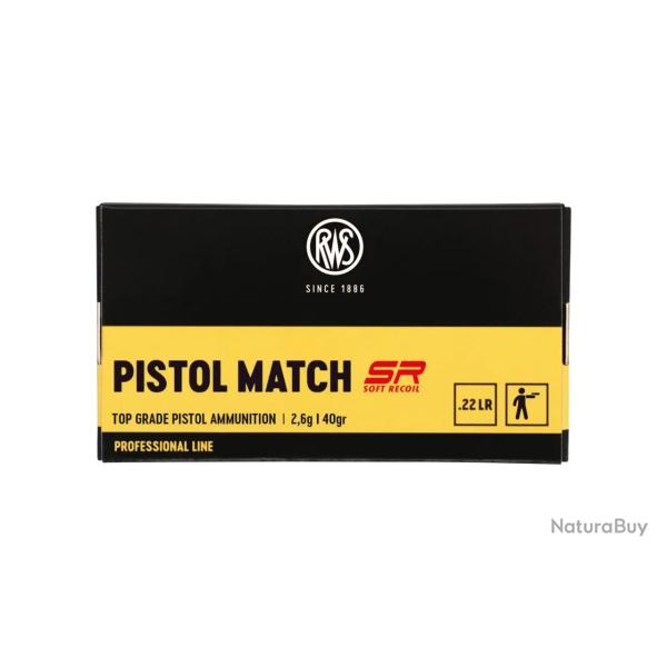 Balles 22LR RWS Pistol Match SR