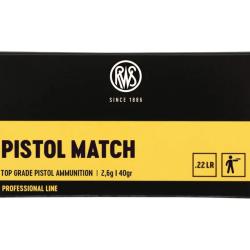 Balles 22LR RWS Pistol Match