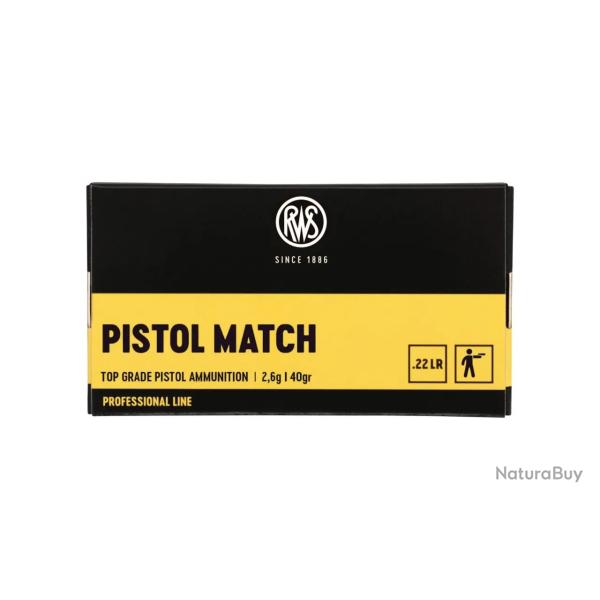 Balles 22LR RWS Pistol Match