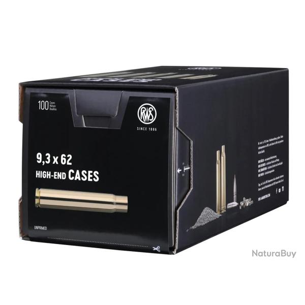 Douilles RWS Cal.9,3x62 x100