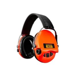 Casque antibruit &eacute;lectronique Sordin Supreme Pro X - Cuir/Orange