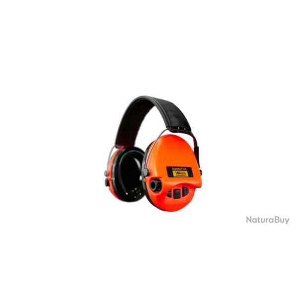 Casque antibruit �lectronique Sordin Supreme Pro X - Cuir/Orange