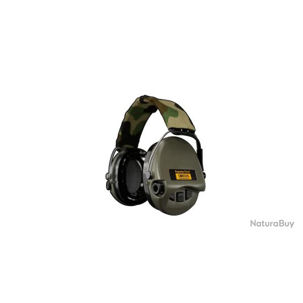 Casque antibruit �lectronique Sordin Supreme Pro X Gel - Camo/Vert