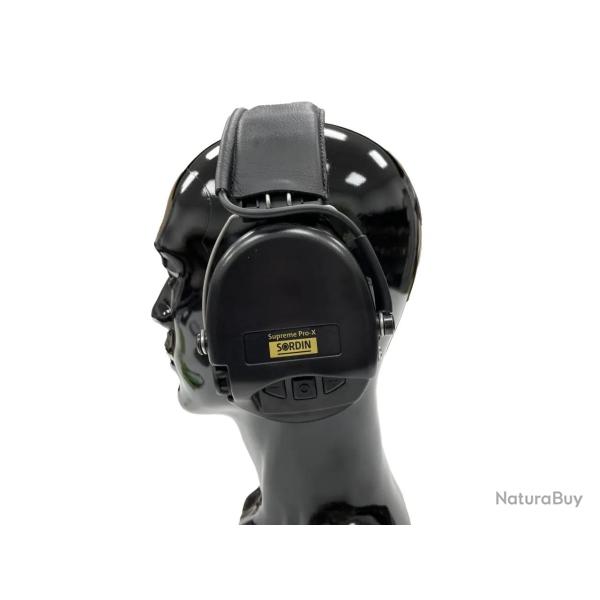 Casque antibruit �lectronique Sordin Supreme Pro X Gel - Noir