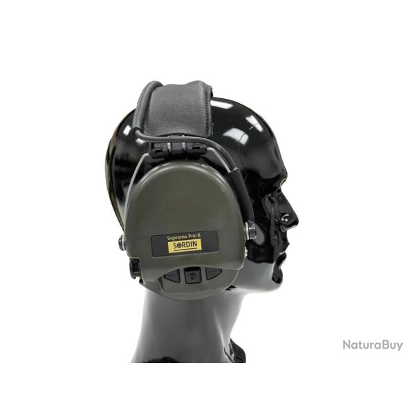 Casque antibruit �lectronique Sordin Supreme Pro X Gel - Vert