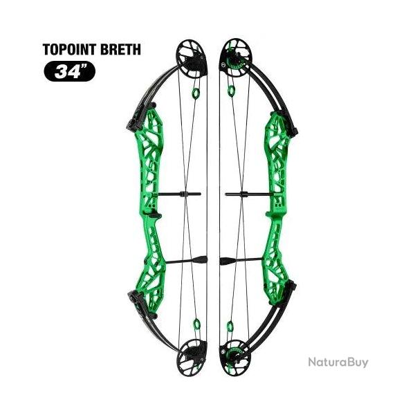 Arc � Poulie Breth 36 XL Cam 1  - Topoint - Rouge / 50-60# / Droitier