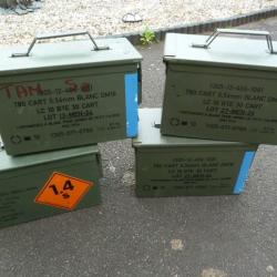 boite m&eacute;tal - lot de x4