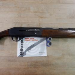 FUSIL SEMI AUTOMATIQUE STOEGER M3000 BOIS CAL 12/76 CANON 71 CM OCCASION TRES BON ETAT