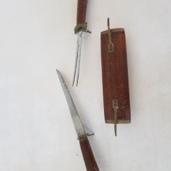 Ancien fourreau fourchette/couteau
