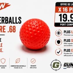 16 BALLES PEPPERBALLS CALIBRE .68 - PROJECTILES OC - CAL .68 #gunsmith SG68