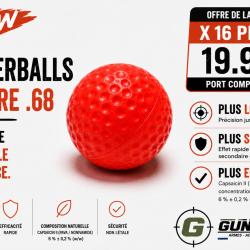 16 BALLES PEPPERBALLS CALIBRE .68 - PROJECTILES OC - CAL .68 #gunsmith SG68
