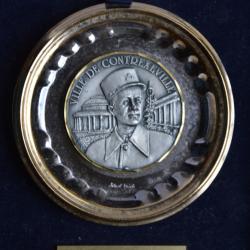 MEDAILLE GENERAL LECLERC-50&deg; ANNIVERSAIRE LIBERATION CONTEXEVILLE 2&deg;DB 1944