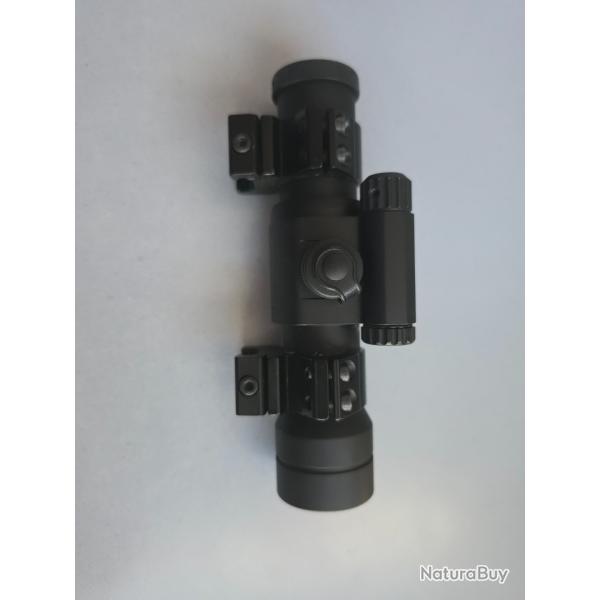 Viseur point rouge AIMPOINT SC9000 2MOA avec ses deux colliers de fixation