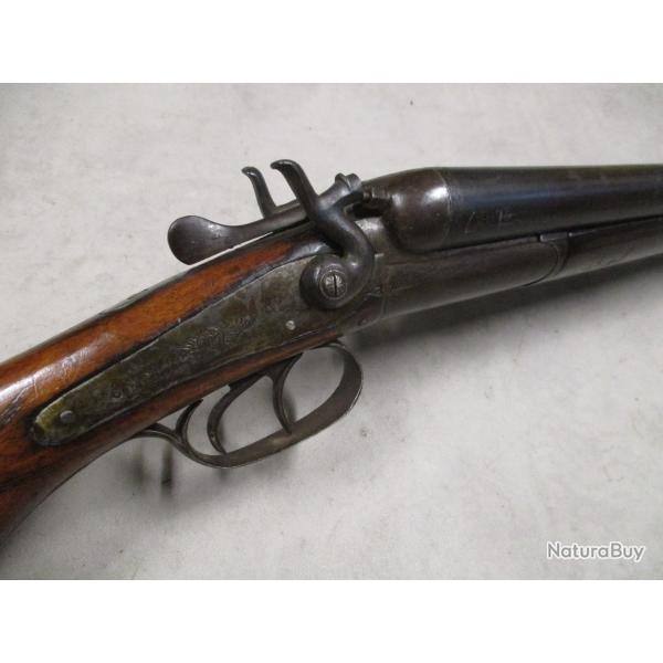 A restaurer ou pour d�co, Fusil Li�geois � chiens Poudre noire, cal 12/65,1 eur sans prix de r�serve