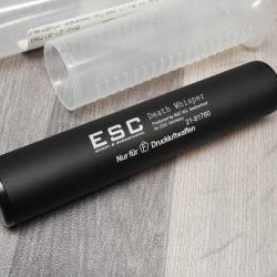 Silencieux / mod&eacute;rateur Esc death whisper pour CO2 et air comprim&eacute;