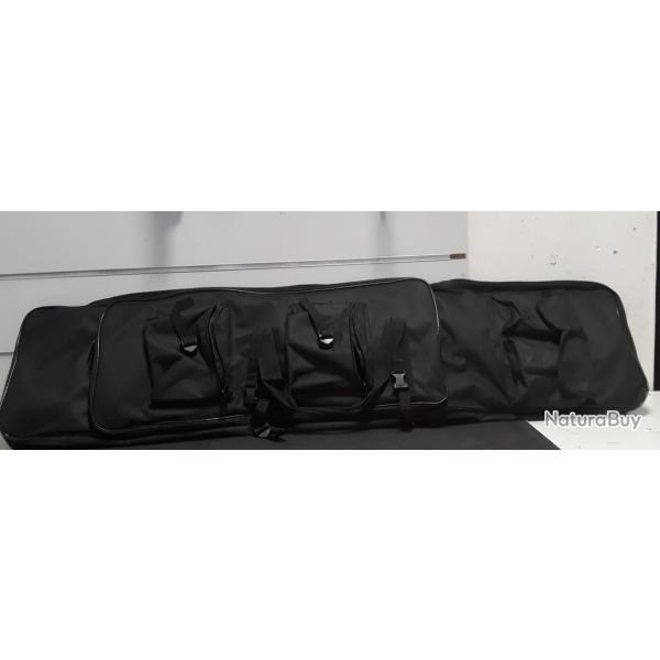 Fourreau pour carabine avec 7 poches 115cm x 30cm bretelles et harnais pour le transport