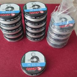 Lot de 15 bo&icirc;tes de 500 billes d'acier GAMO calibre 4,5mm 0,53g