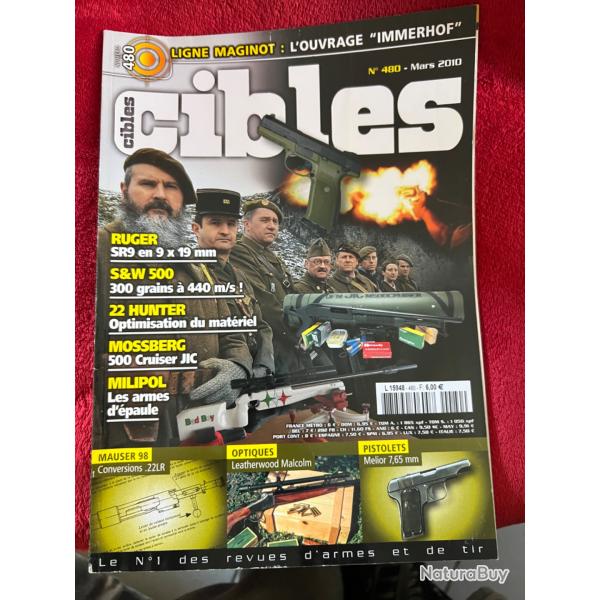 Ligne Maginot, S&W 500, Milipol... revue TIR CIBLES no 480 mars 2010