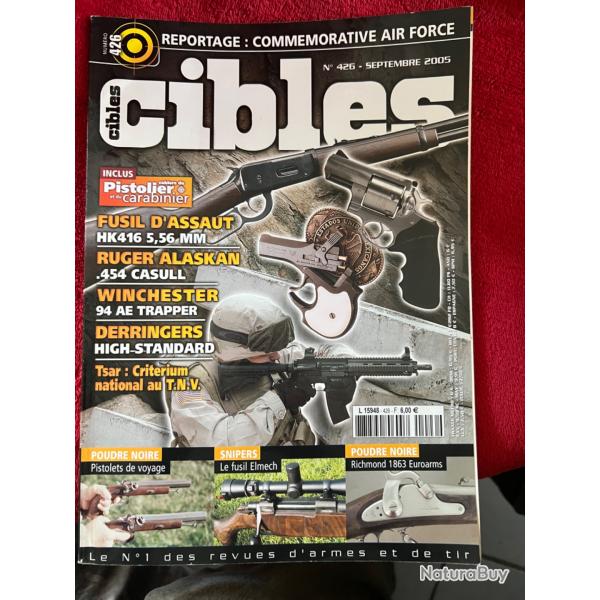 Ruger Alaskan, HK416 5,56 mm, Derringers... revue TIR CIBLES no 426 septembre 2005