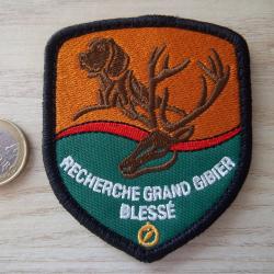 &eacute;cusson chasse recherche gibier bless&eacute; insigne collection