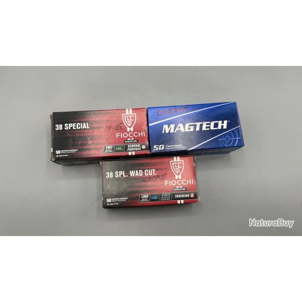 Lot munitions 38 Special 357 Magnum FMJ manufactur�es d'occasion