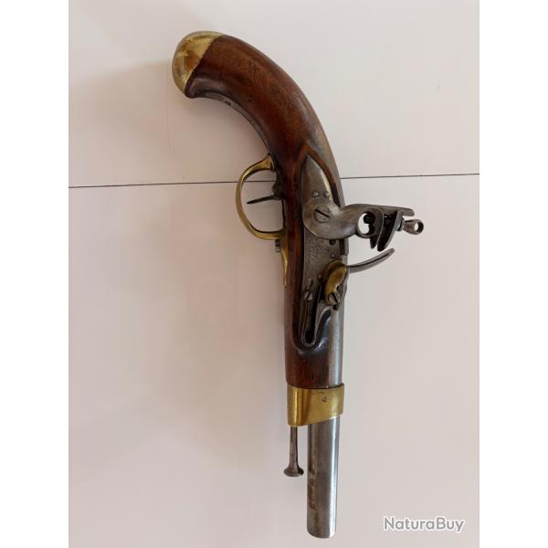 pistolet de cavalerie fran�ais r�glementaire � silex