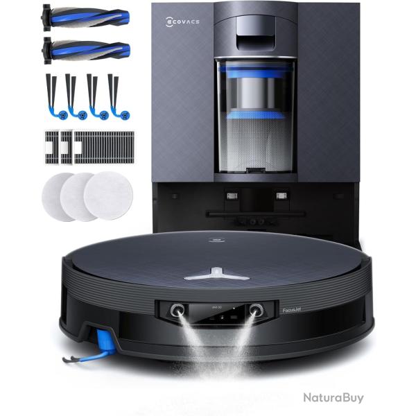 ECOVACS X12 OmniCyclone Care Complete Aspirateur Robot, Blast, 22000 Pa, pr�-Dissolution des Taches