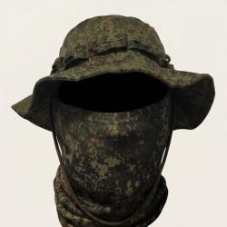 Chapeau Bonnie Hat + Tour de cou Tactique camouflage  style EMR-Digital Flora Airsoft Russie T.U