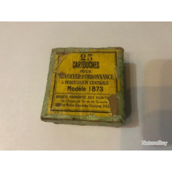 Rare Boite civile de 25 cartouches GG 11 mm pour Mod�le 1873 - G�velot - Gaupillat