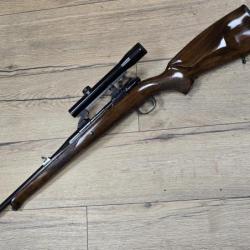 Carabine Mauser 98 de recherche au sang ou battue calibre 9,3x62 avec lunette 1.25x15 Shmidt & b