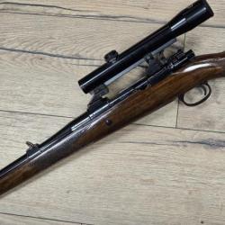 Carabine Mauser 98 de recherche au sang ou battue calibre 9,3x62 avec lunette 1.25x15 Shmidt & b