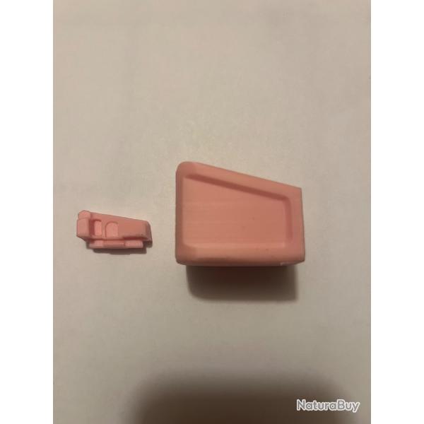 Talon de chargeur glock 44 plus fallower + 5coups rose