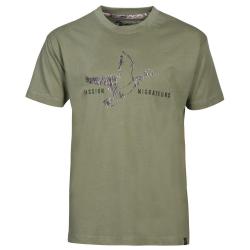 T-SHIRT HOMME PASSION MIGRATEUR KAKI - L - PERCUSSION