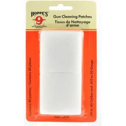 DESTOCKAGE - PATCH DE NETTOYAGE HOPPE'S N&deg;4 - C/.38 A C/.45 ET C/.410 A C/20 - 40 PIECES - HO1204