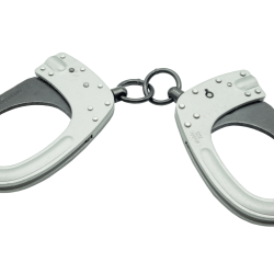 DESTOCKAGE - menottes Rivolier double securite standard serie s (2 cles plates / 1 ronde) - ID03045