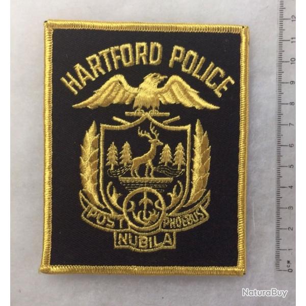 ETATS-UNIS US POLICE Insigne brod� PATCH POLICE AMERICAINE HARTFORD POLICE