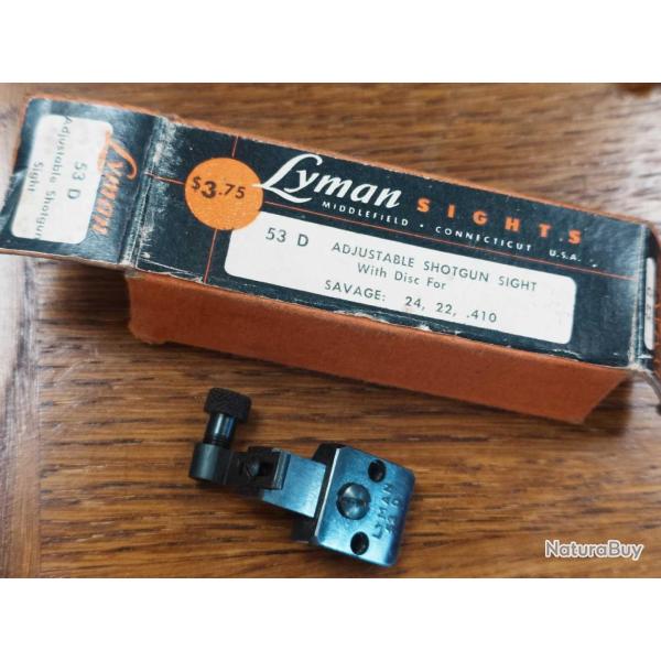 DIOPTRE LYMAN 53 D POUR CARABINE SAVAGE EN BOITE D'�POQUE 1970's