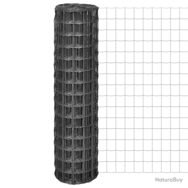 Cl�ture Euro Acier 10 x 1,5 m Gris