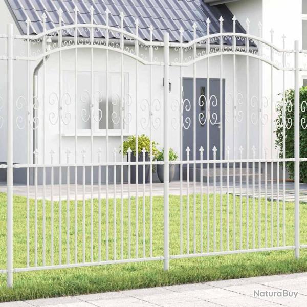 Cl�ture de jardin Kampen Blanc 240 x 228 cm