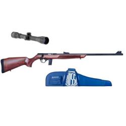 Wahoo - PACK CARABINE ROSSI 8122 BOIS CAL.22LR + lunette 4x32 + fourreau (XOP432+CO00006)