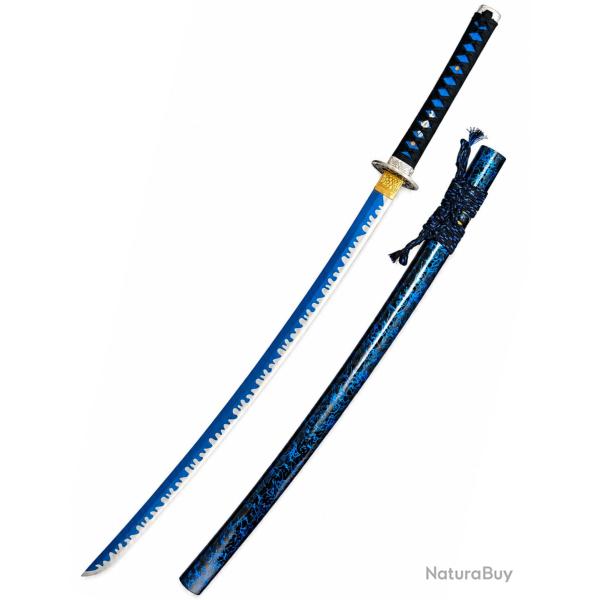 Katana Dragon Bleu